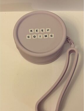 Little Words Project Keep Going Silicone Wristlet Pouch